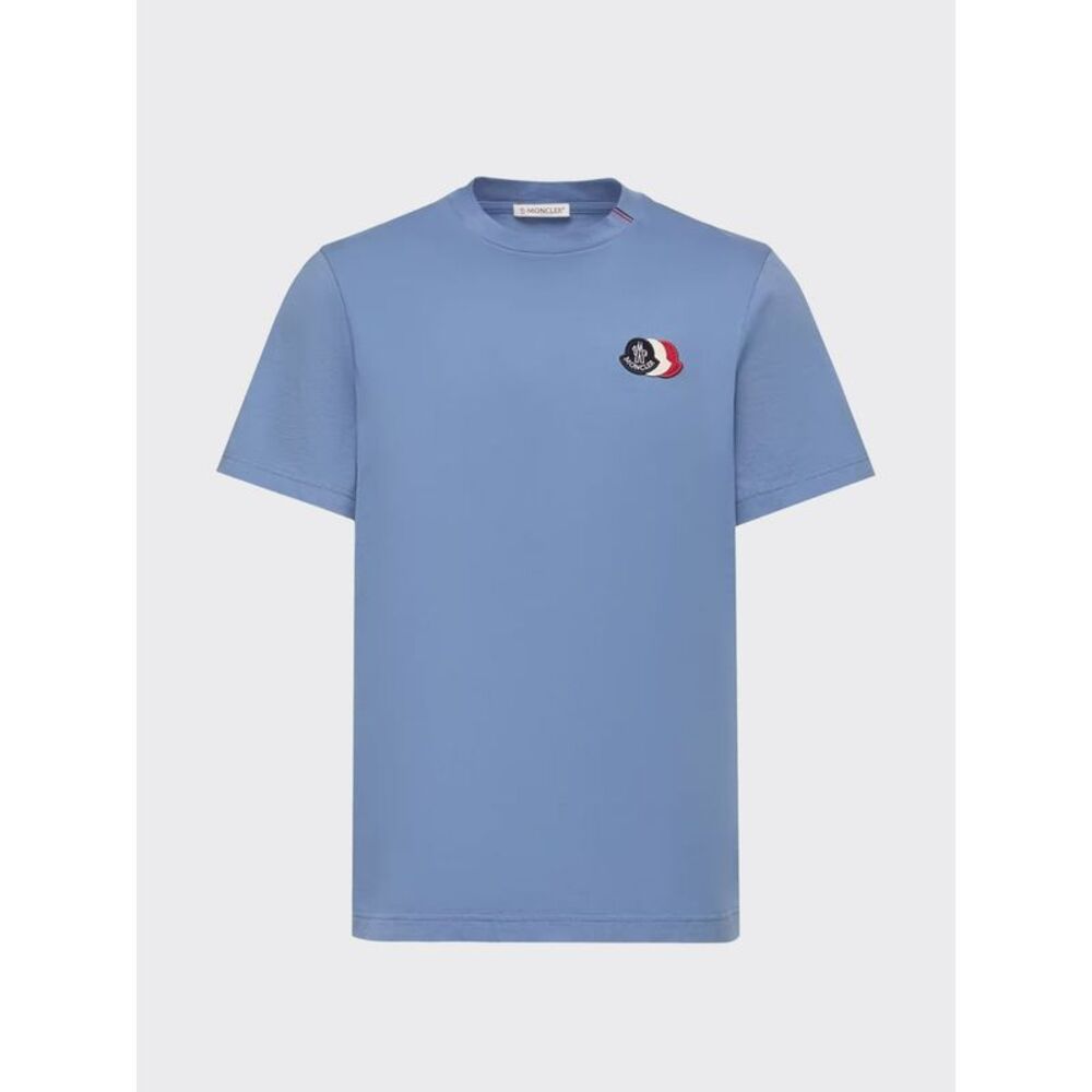 Moncler Shirt Men Sky Blue